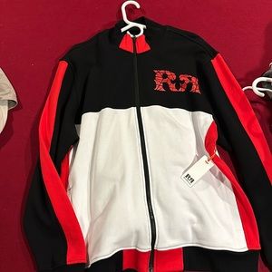 Rock revival jumpsuit nwt men’s size medium Pants and size X-Large sweatshirt